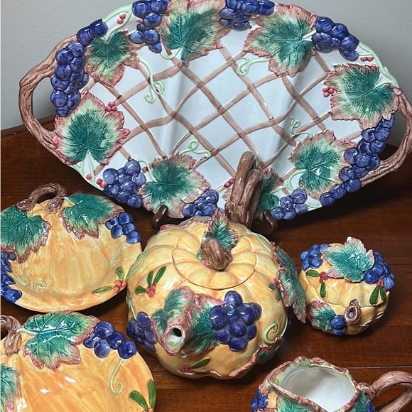 Fitz and Floyd tea set - Picture 2 of 2